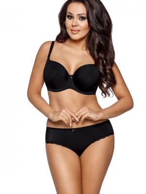 Сутиен с подплатени чашки в черно 1263 