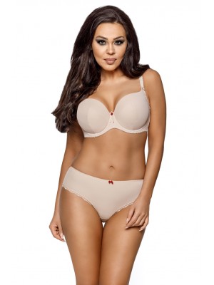 Сутиен с подплатени чашки в бежов цвят 1263 