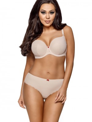 Сутиен с подплатени чашки в бежов цвят 1263 