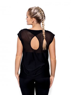 Спортен дамски топ Aida в черен цвят
