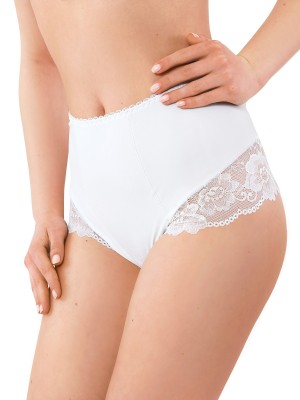 Бикини с висока талия в бял цвят 099