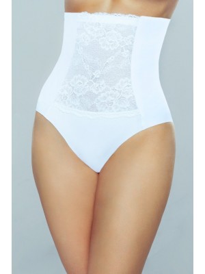 Коригиращи бели бикини с висока талия Violana