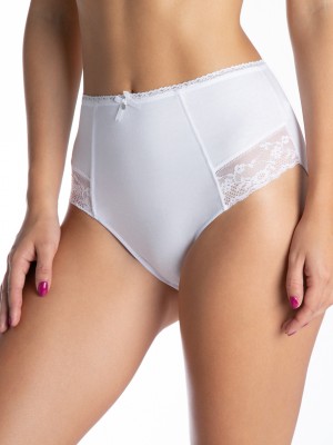 Бели бикини с висока талия пакет от 2 броя L-4000MD-01