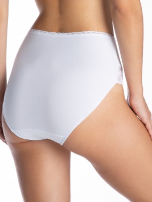 Бели бикини с висока талия пакет от 2 броя L-4000MD-01