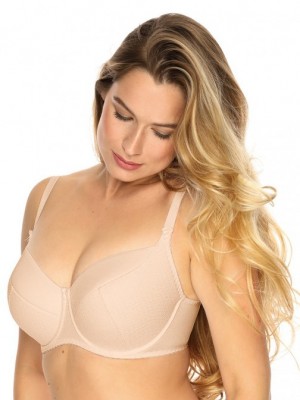 Бежов сутиен с подплатени чашки Kate