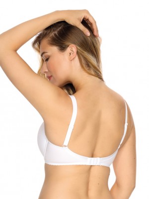 Бежов сутиен с подплатени чашки Kate