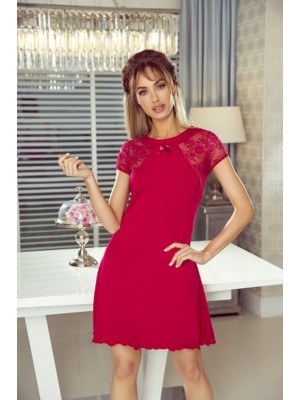 Дамска нощницна в червен цвят Greta