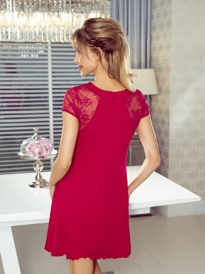 Дамска нощницна в червен цвят Greta