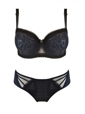 Черен сутиен с повдигащ ефект Elodia 19005