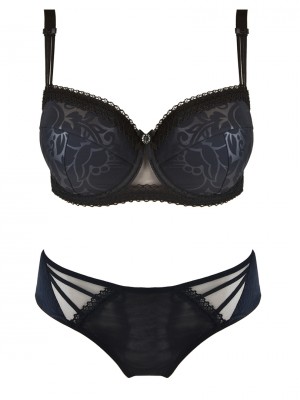 Черен сутиен с повдигащ ефект Elodia 19005