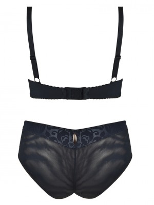 Черен сутиен с повдигащ ефект Elodia 19005