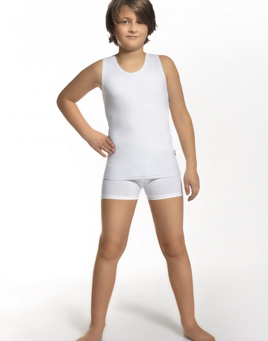 Комплект детска пижама за момчета в бял цвят 866/01, Cornette, Момчета - Complex.bg