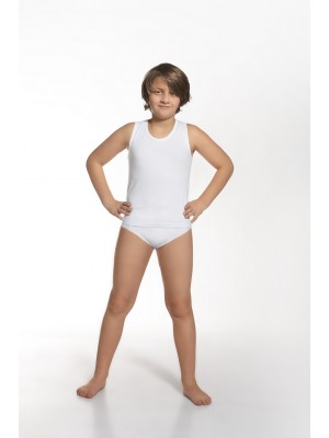 Детски потник за момчета в бял цвят 865/01