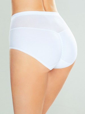 Бикини с висока талия в бял цвят Vitalia