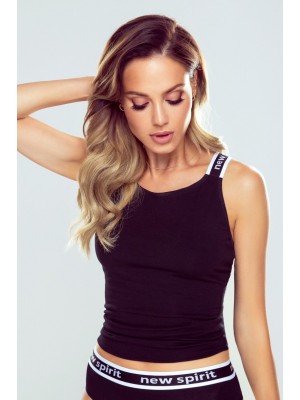 Спортен дамски топ в черен цвят Aurelia 