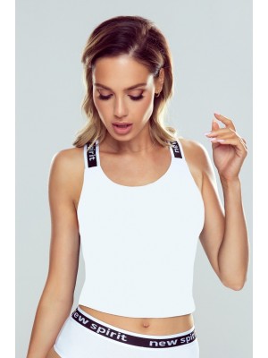 Спортен дамски топ в бял цвят Aurelia