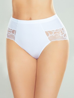 Бикини с висока талия в бял цвят Vita