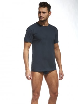 Мъжка тениска в цвят графит 