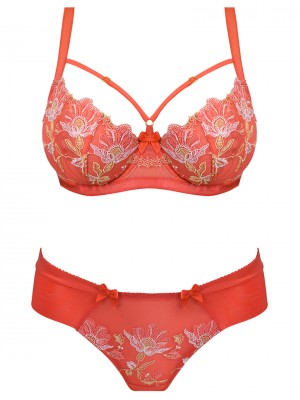 Бикини тип бразилиана в оранжев цвят Apricot 19069