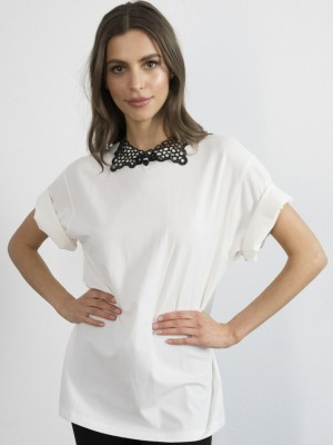 Аксесоар тип яка в черен цвят Classy