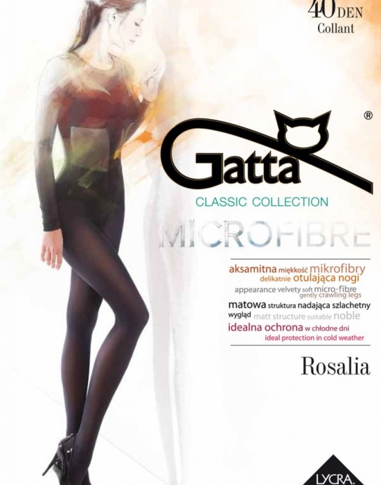 Микрофибърен чорапогащник в цвят мока Rosalia 40 DEN Moka, Gatta, Чорапогащи - Complex.bg