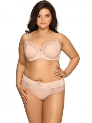 Подплатен сутиен в бежов цвят 1921 