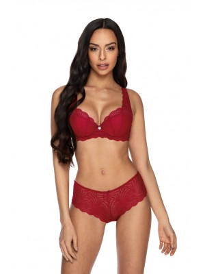 Подплатен сутиен в цвят бордо M-3343/22