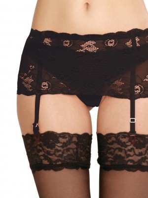 Жартиерен колан в черен цвят BABETTE 945