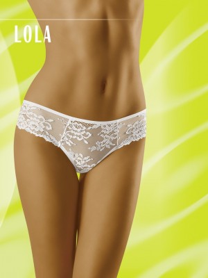 Дантелени бикини в бял цвят Lola