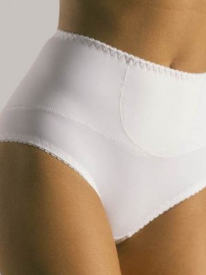 Моделиращи бикини в бял цвят макси размери Vivien