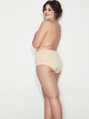 Моделиращи макси бикини в бежово Ala