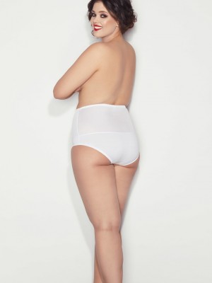 Моделиращи макси бикини в бяло Iga 6XL-9XL