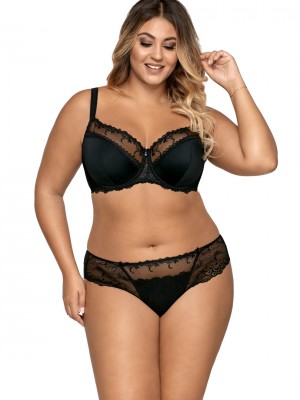 Подплатен сутиен в черен цвят 1030 