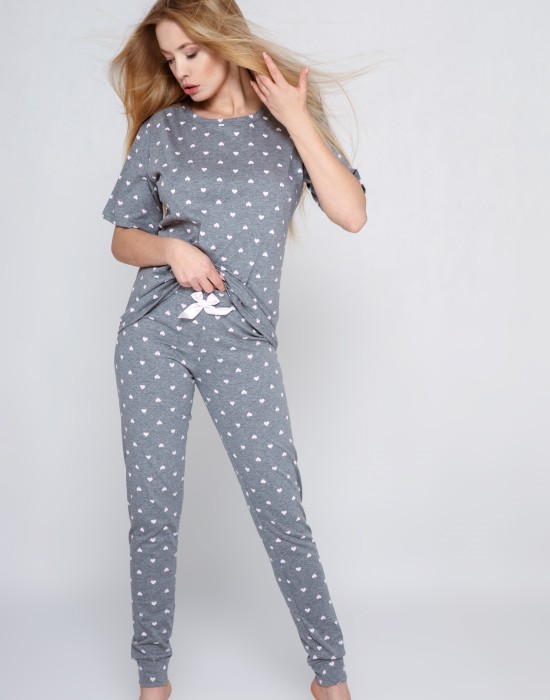 Класическа памучна пижама от две части Cristine, Sensis, Бельо - Complex.bg