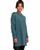 Дамски пуловер с качулка в цвят тюркоаз B176, BE, Пуловери - Complex.bg