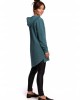 Дамски пуловер с качулка в цвят тюркоаз B176, BE, Пуловери - Complex.bg