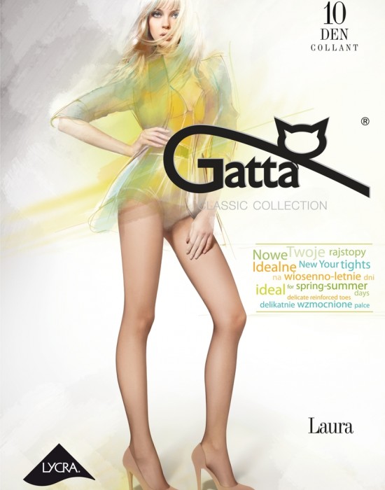 Фин чорапогащник в цвят графит LAURA 10 DEN, Gatta, Чорапогащи - Complex.bg