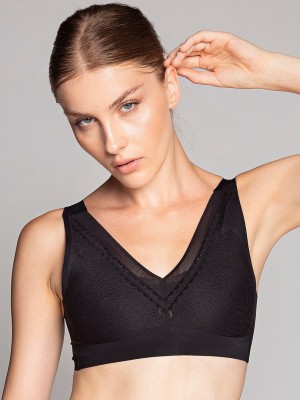 Дамско бюстие в черен цвят 5013