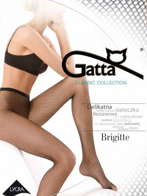 Чорапогащник на мрежа в черен цвят Brigitte Nero