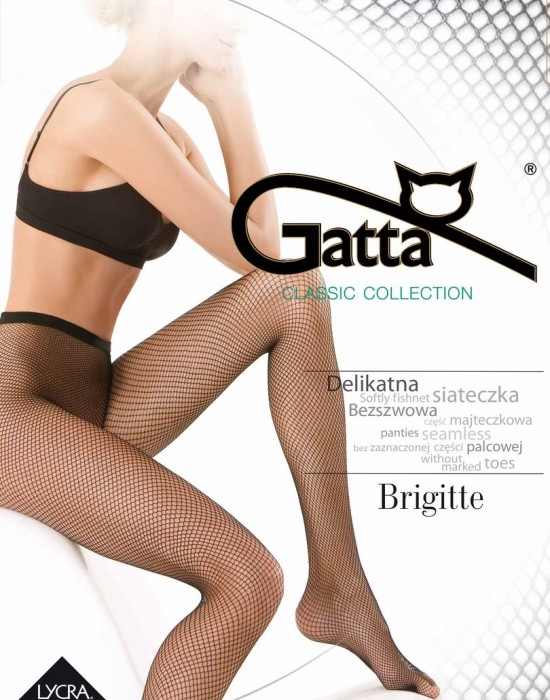 Чорапогащник на мрежа в черен цвят Brigitte Nero, Gatta, Чорапогащи - Complex.bg