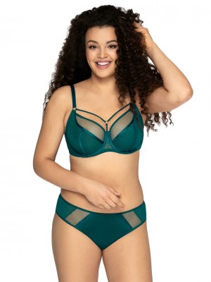 Сутиен с меки чашки в зелен цвят 1923