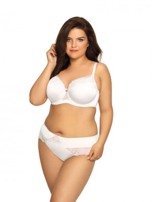 Бял сутиен с подплатени чашки 1924