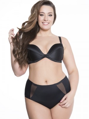 Черни бикини с висока талия Pearl