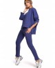 Спортно-елегантен дамски панталон в цвят индиго M493, MOE, Панталони - Complex.bg