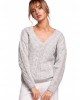 Дамски пуловер в сив цвят M510, MOE, Пуловери - Complex.bg