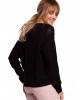 Дамски пуловер в черен цвят M510, MOE, Пуловери - Complex.bg