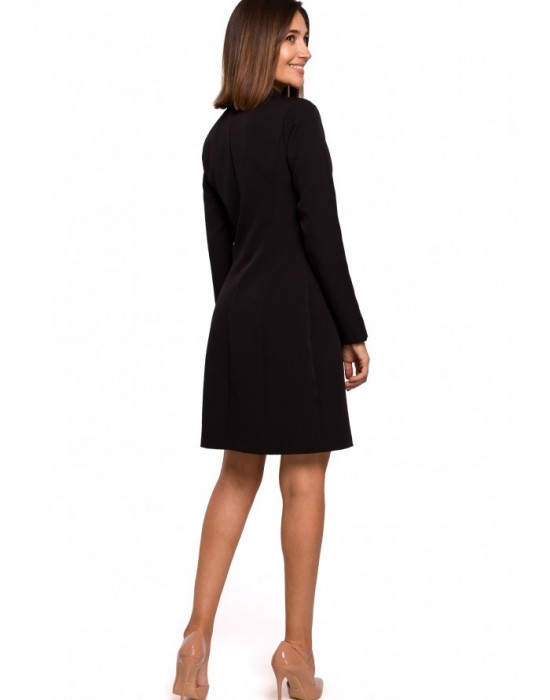 Дамска рокля - блейзър в черен цвят S217, Style, Къси рокли - Complex.bg