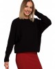 Дамски пуловер в черен цвят M537, MOE, Пуловери - Complex.bg