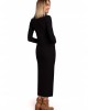 Дълга дамска рокля в черен цвят M544, MOE, Дълги рокли - Complex.bg