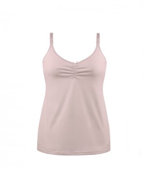 Нощница за бременни в розов цвят EASY TANK 